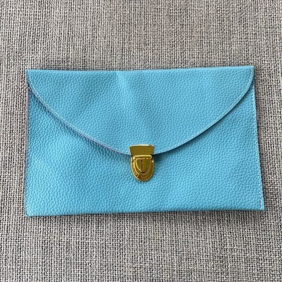 ‎Faux Leather Envelope Clutch Purse - Picture 1 of 9